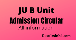 Jahangirnagar University B Unit Admission Circular